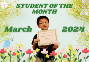 Student Of The Month, March 2024