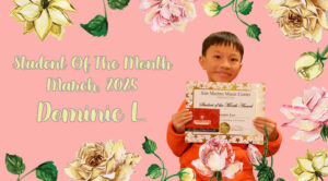 Piano Student Of The Month, March 2025