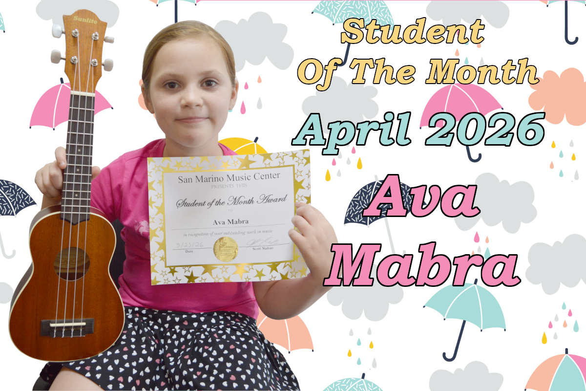 Ukulele student of the month