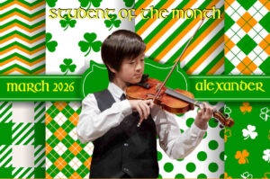 Violin Student Of The Month, March 2026