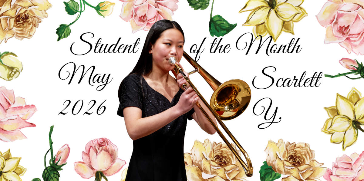 Trombone student Scarlett Y.