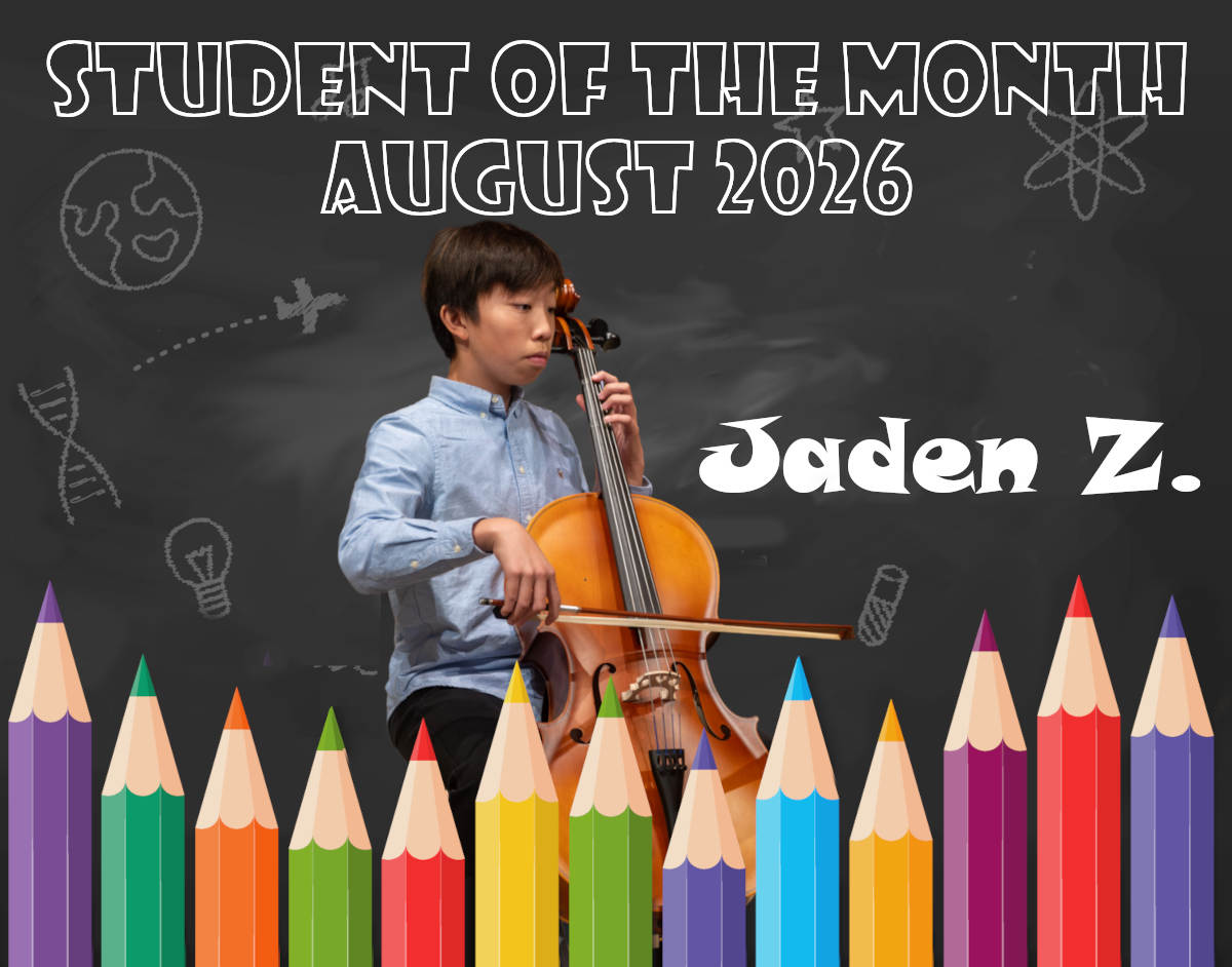 Jaden playing cello